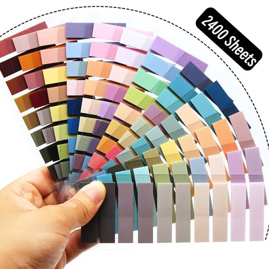 2400S Transparent Colorful Index Creative Memo Pads Office School Stationery Self-Adhesive Stickers Sticky Note Pads